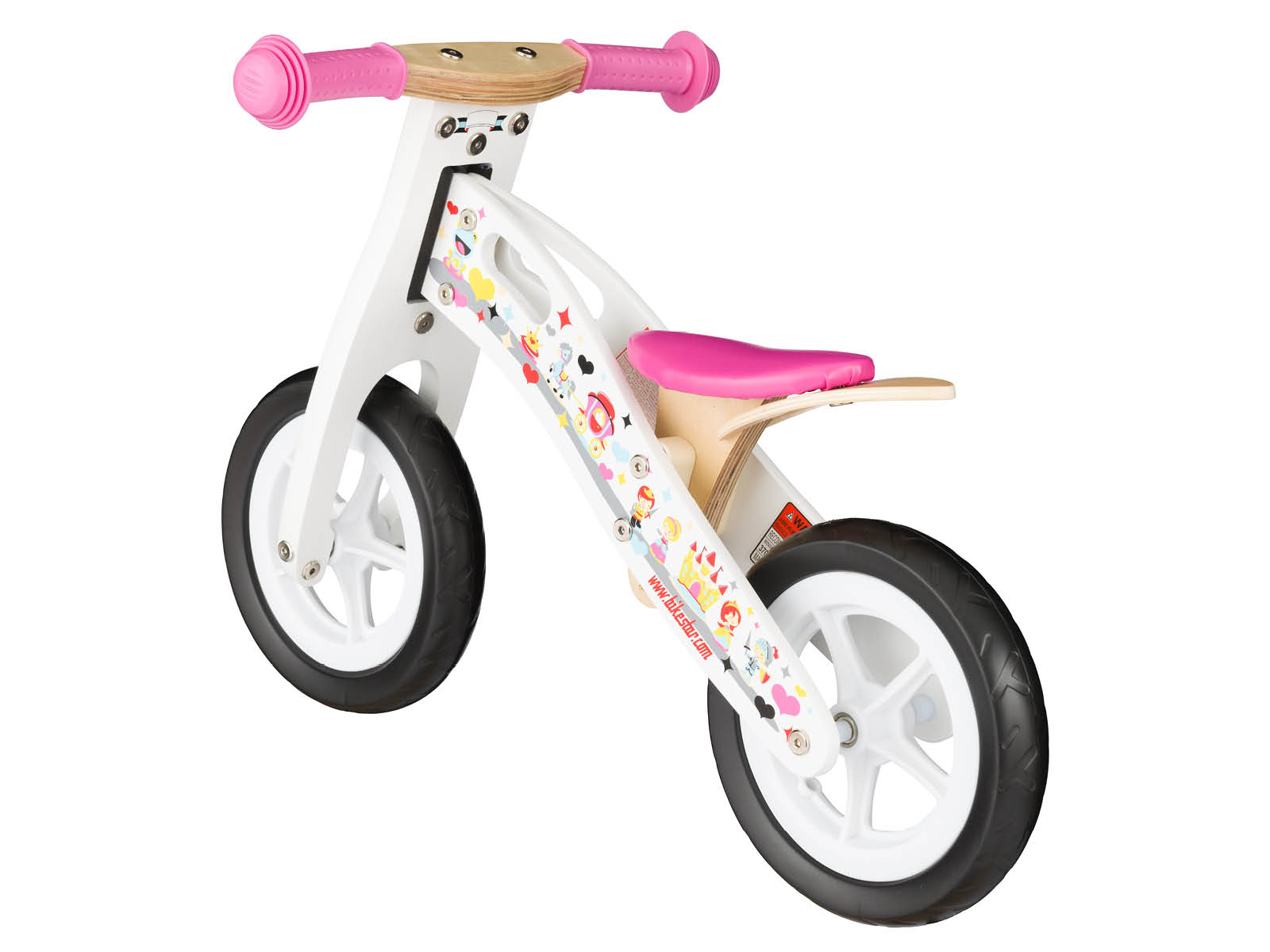 Bikestar, houten loopfiets, 10 inch wielen, prinses - Afbeelding 3