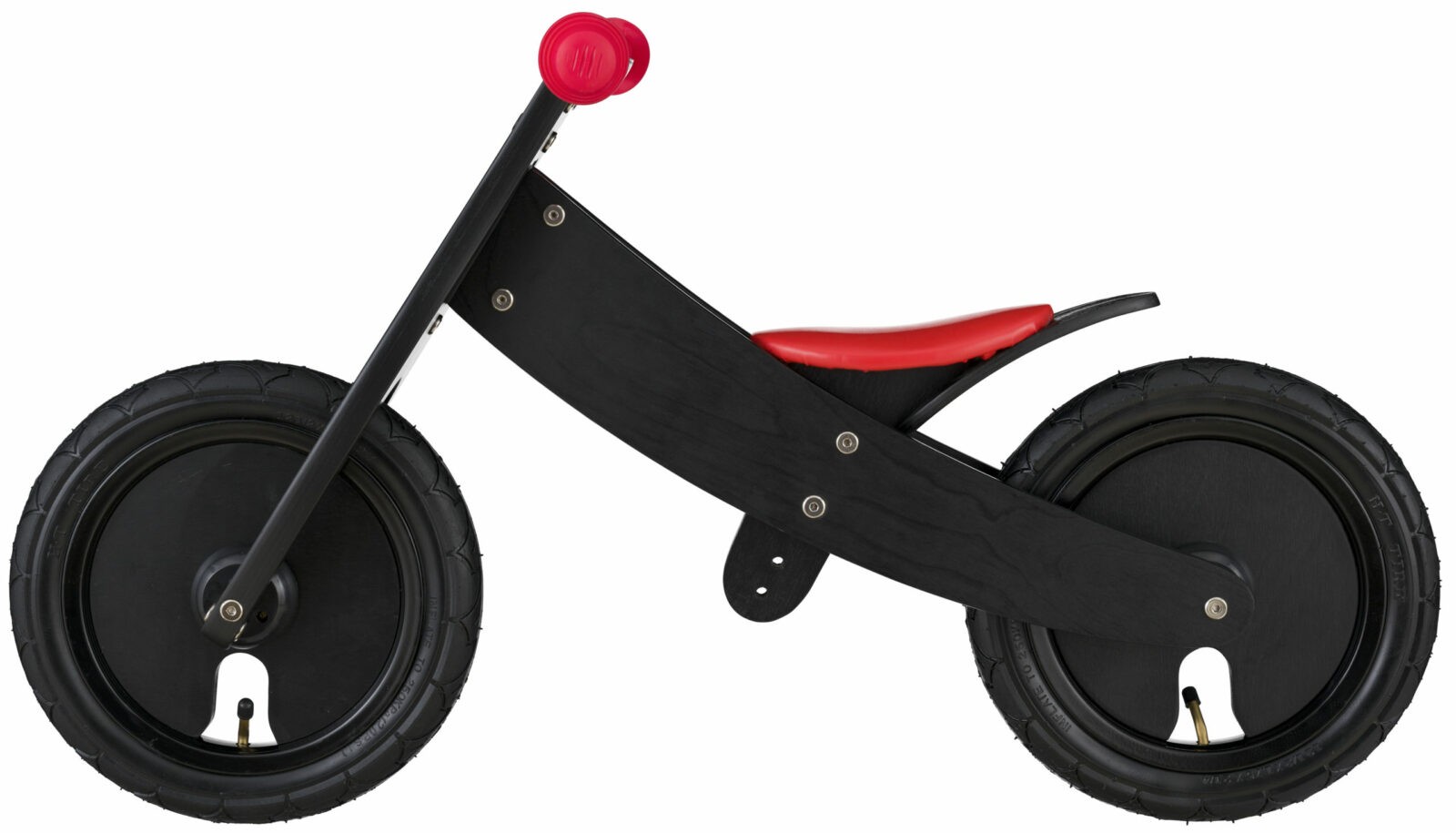 Bikestar meegroei loopfiets hout 12 inch, zwart - Afbeelding 2