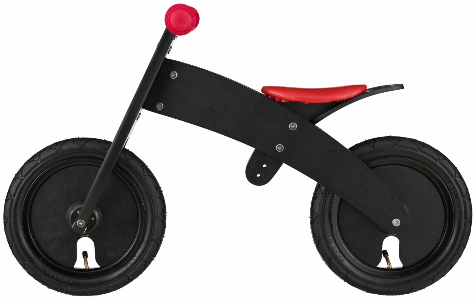 Bikestar meegroei loopfiets hout 12 inch, zwart - Afbeelding 3