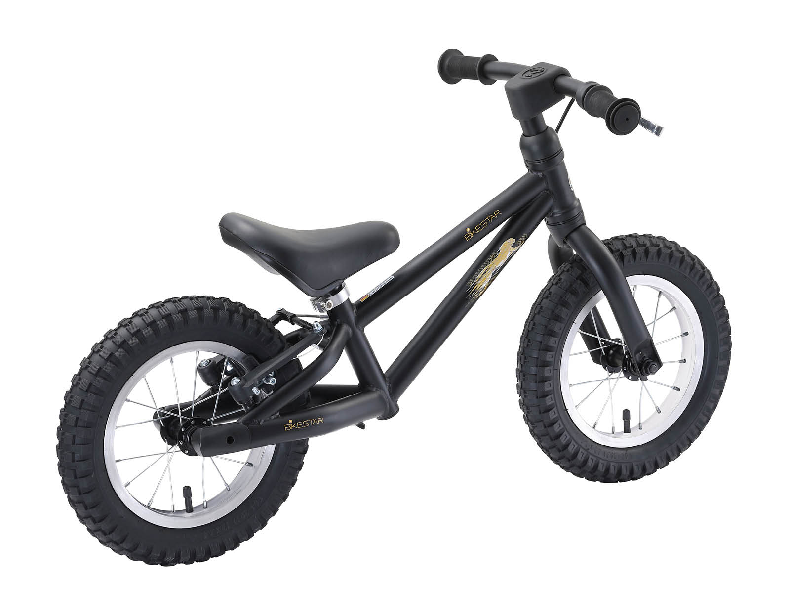 Bikestar loopfiets MTB 12 inch, zwart - Afbeelding 2