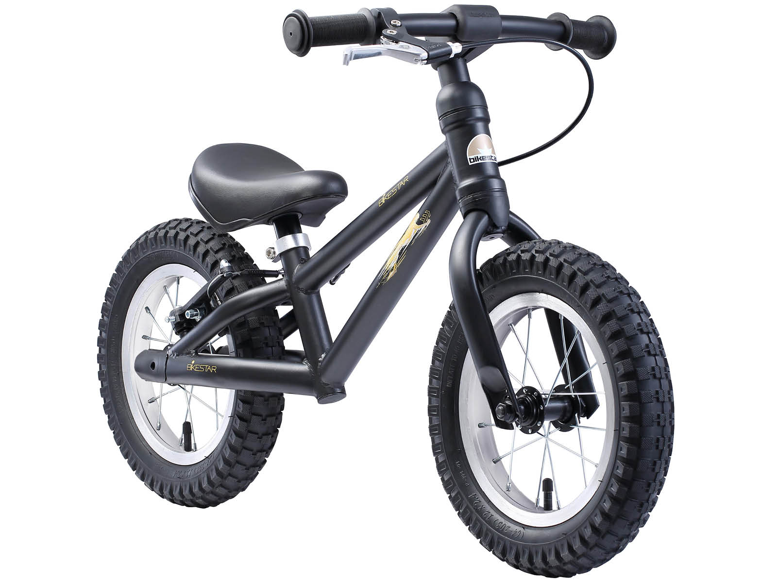 Bikestar loopfiets MTB 12 inch, zwart - Afbeelding 3