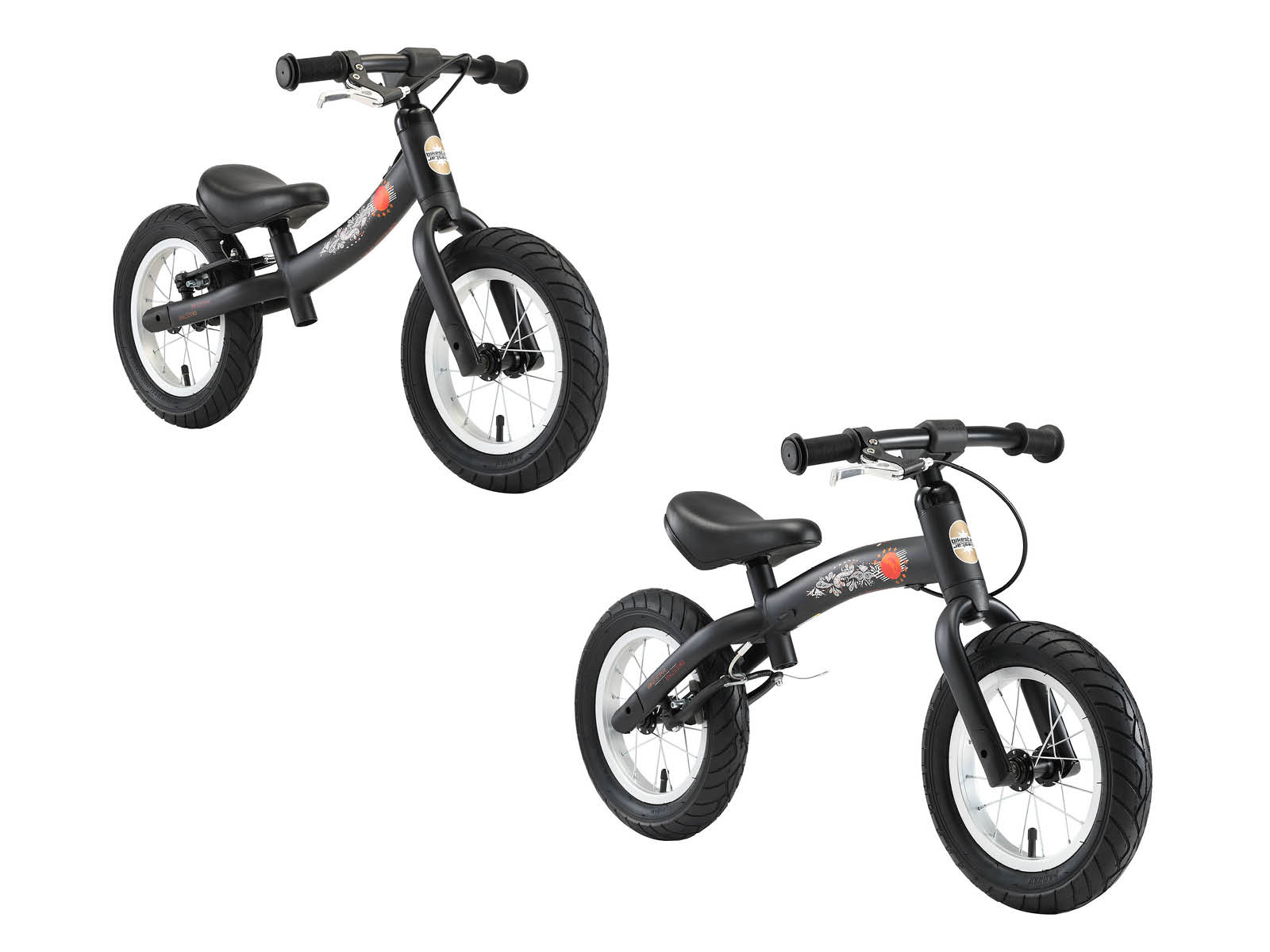 Bikestar meegroei loopfiets Sport 12 inch, zwart - Afbeelding 3