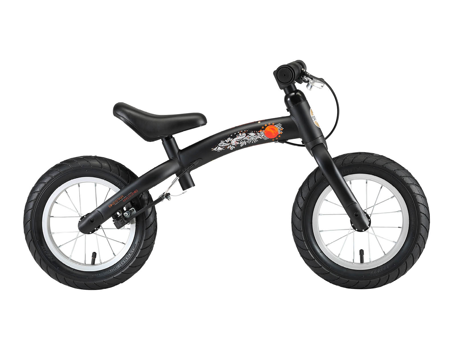 Bikestar meegroei loopfiets Sport 12 inch, zwart - Afbeelding 2