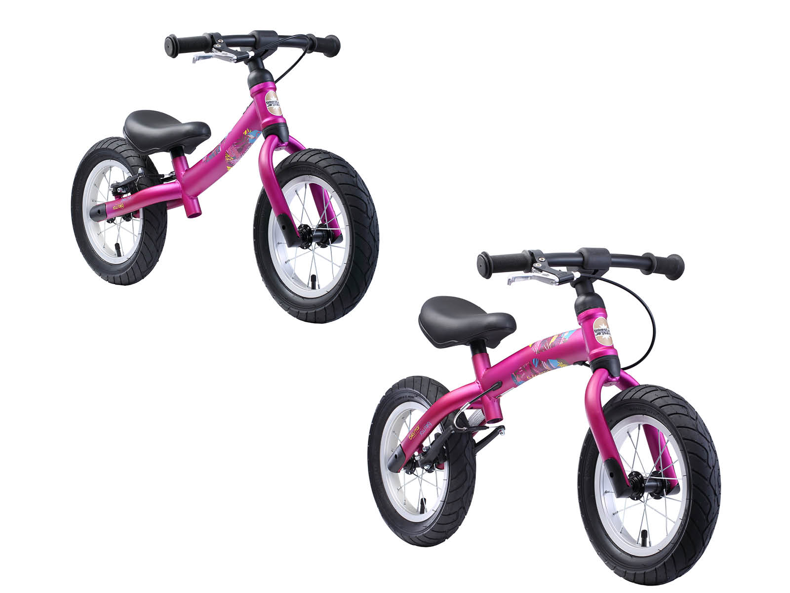 Bikestar meegroei loopfiets Sport 12 inch, paars - Afbeelding 3