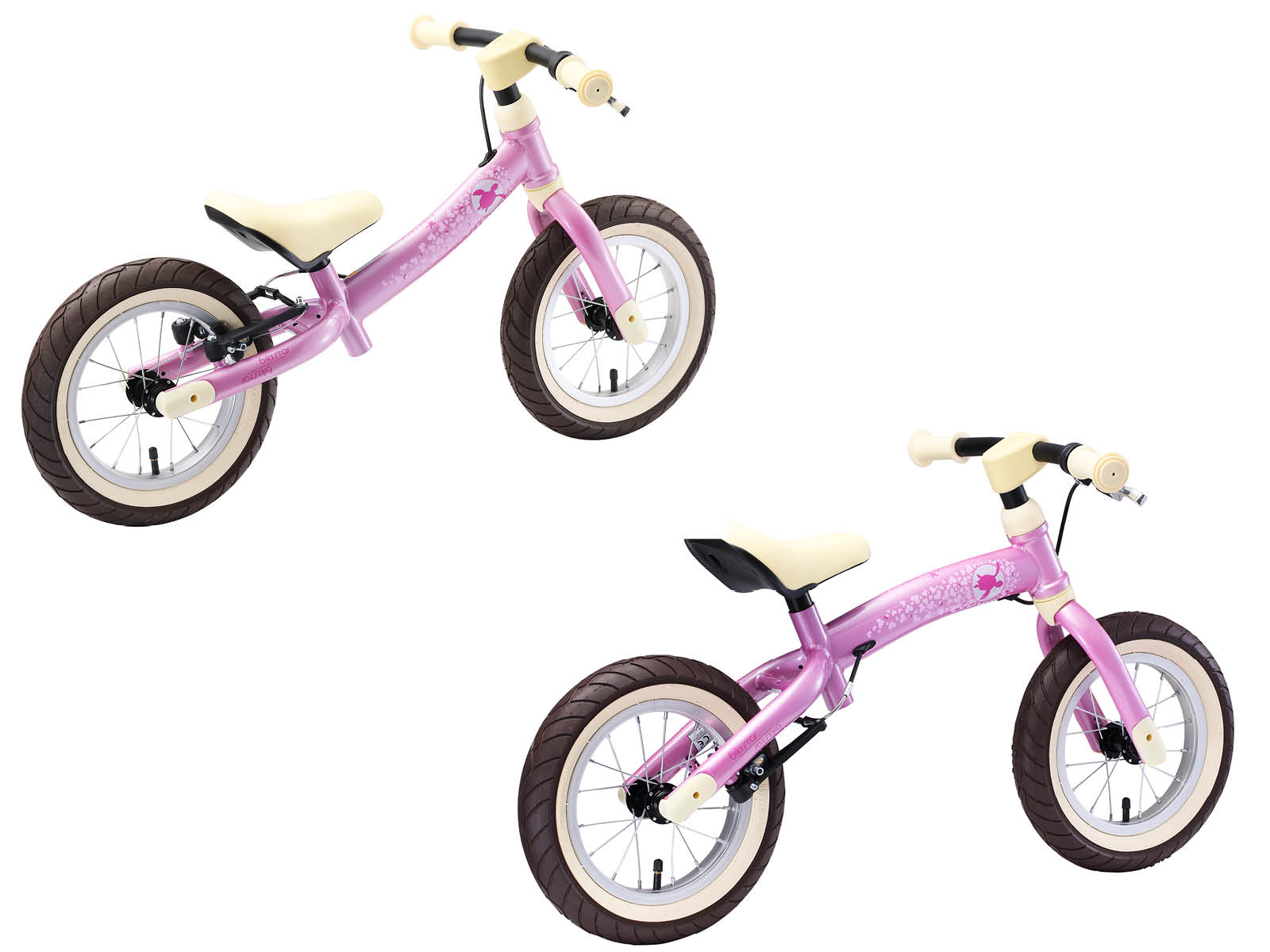 Bikestar meegroei loopfiets Sport 12 inch, roze - Afbeelding 4