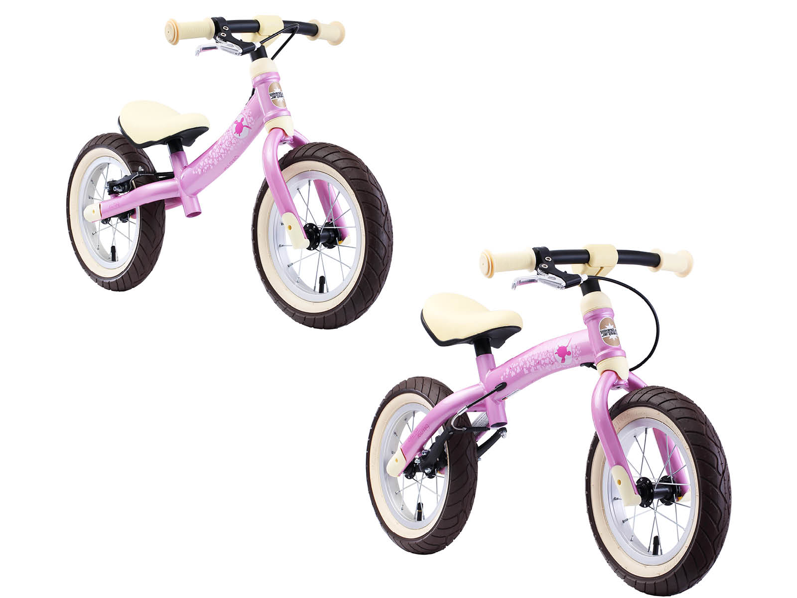 Bikestar meegroei loopfiets Sport 12 inch, roze - Afbeelding 3