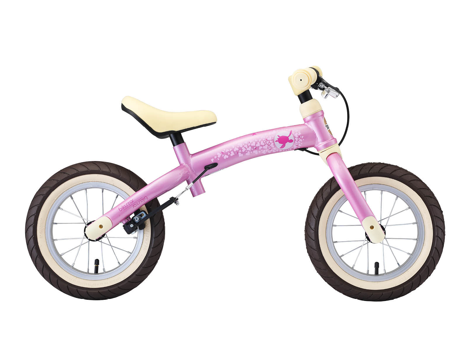 Bikestar meegroei loopfiets Sport 12 inch, roze - Afbeelding 2