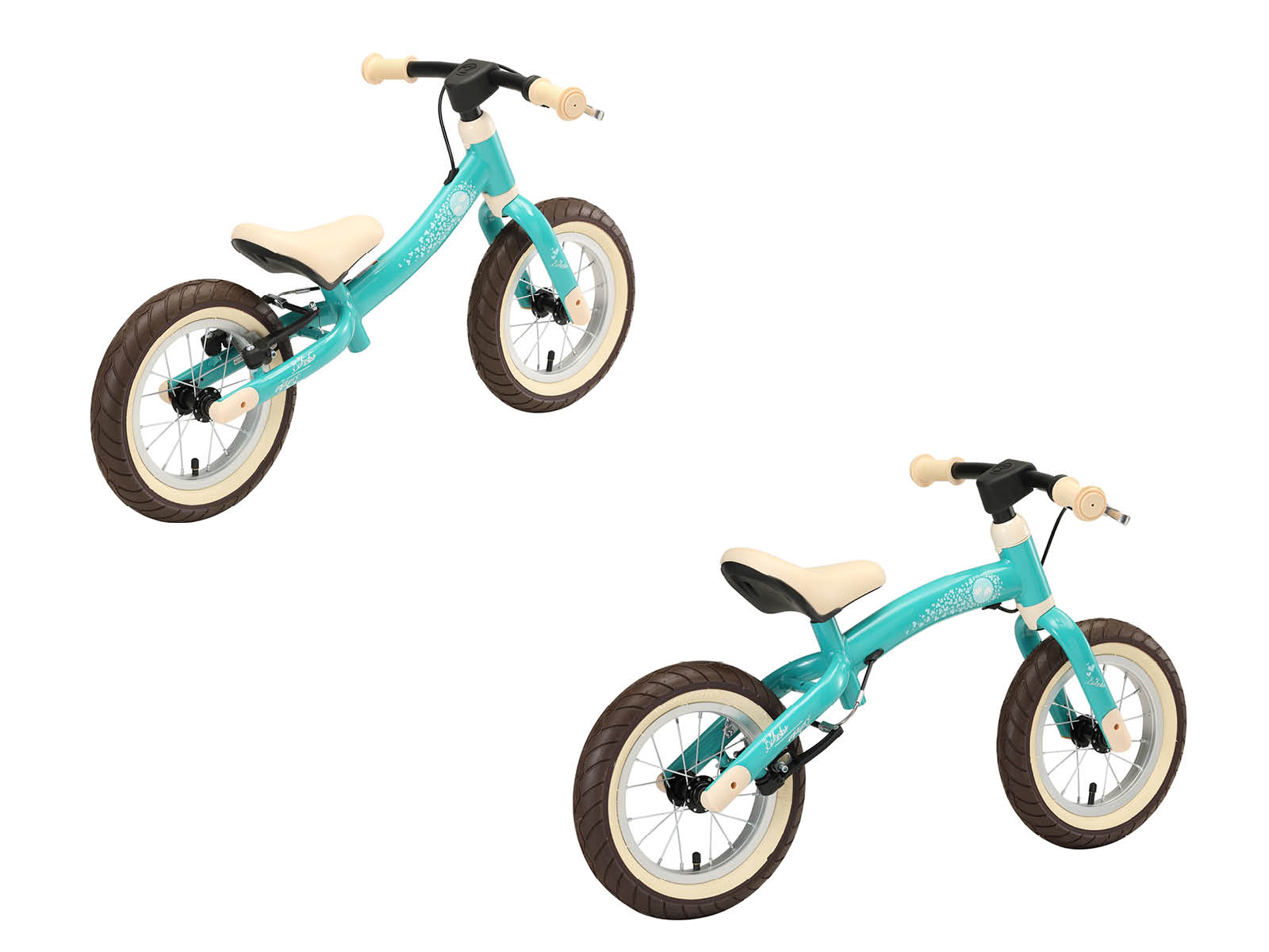 Bikestar meegroei loopfiets Sport 12 inch, turquoise vogel - Afbeelding 4