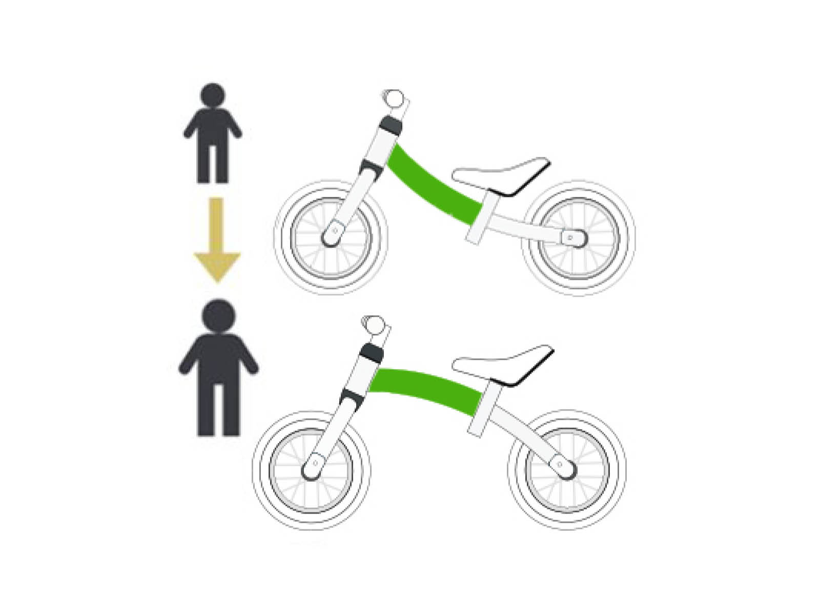 Bikestar meegroei loopfiets Sport 12 inch, zwart - Afbeelding 5