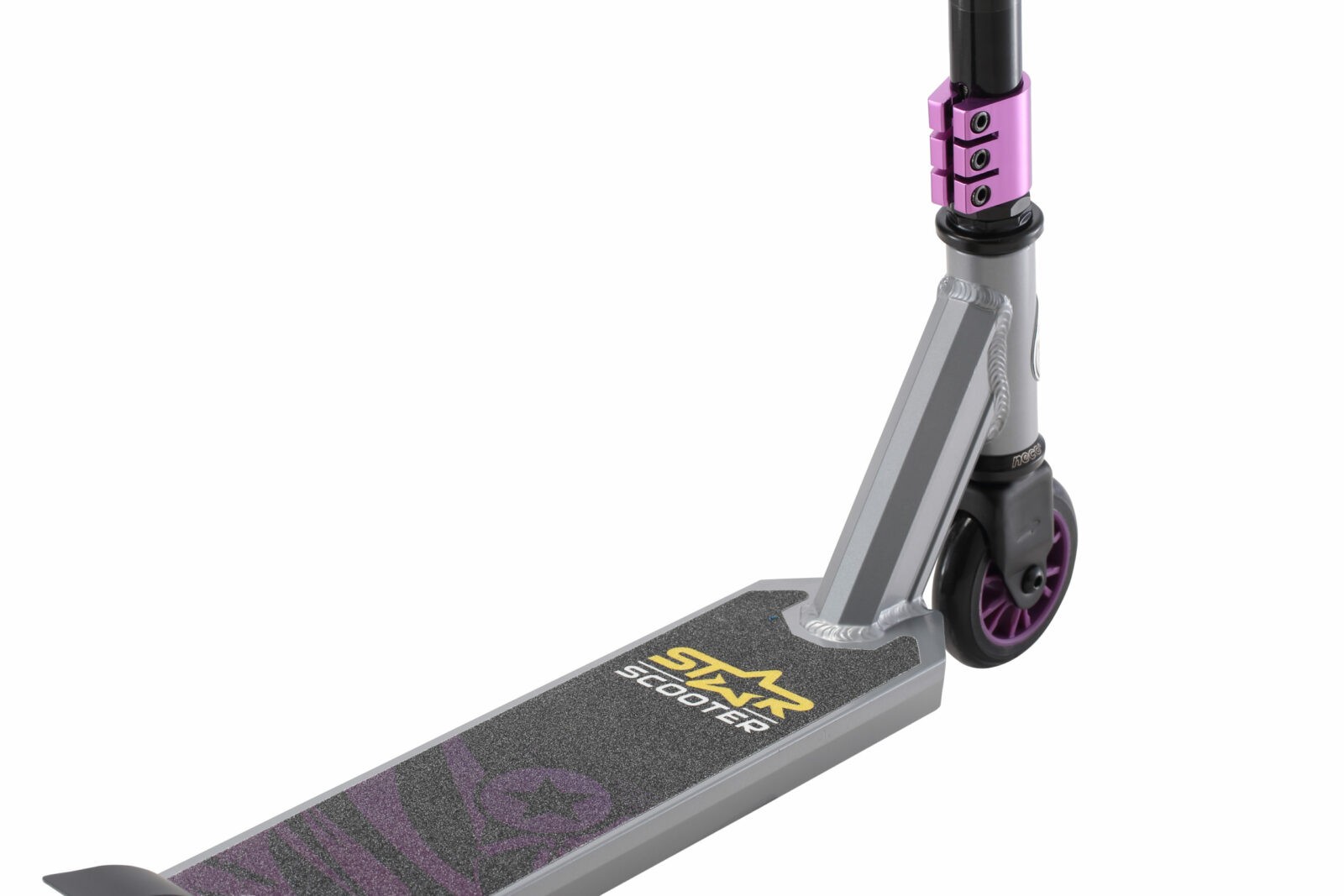 STAR SCOOTER Freestyle Jump alu stuntstep, 100mm Advanced Entry , grijs / lila - Afbeelding 5