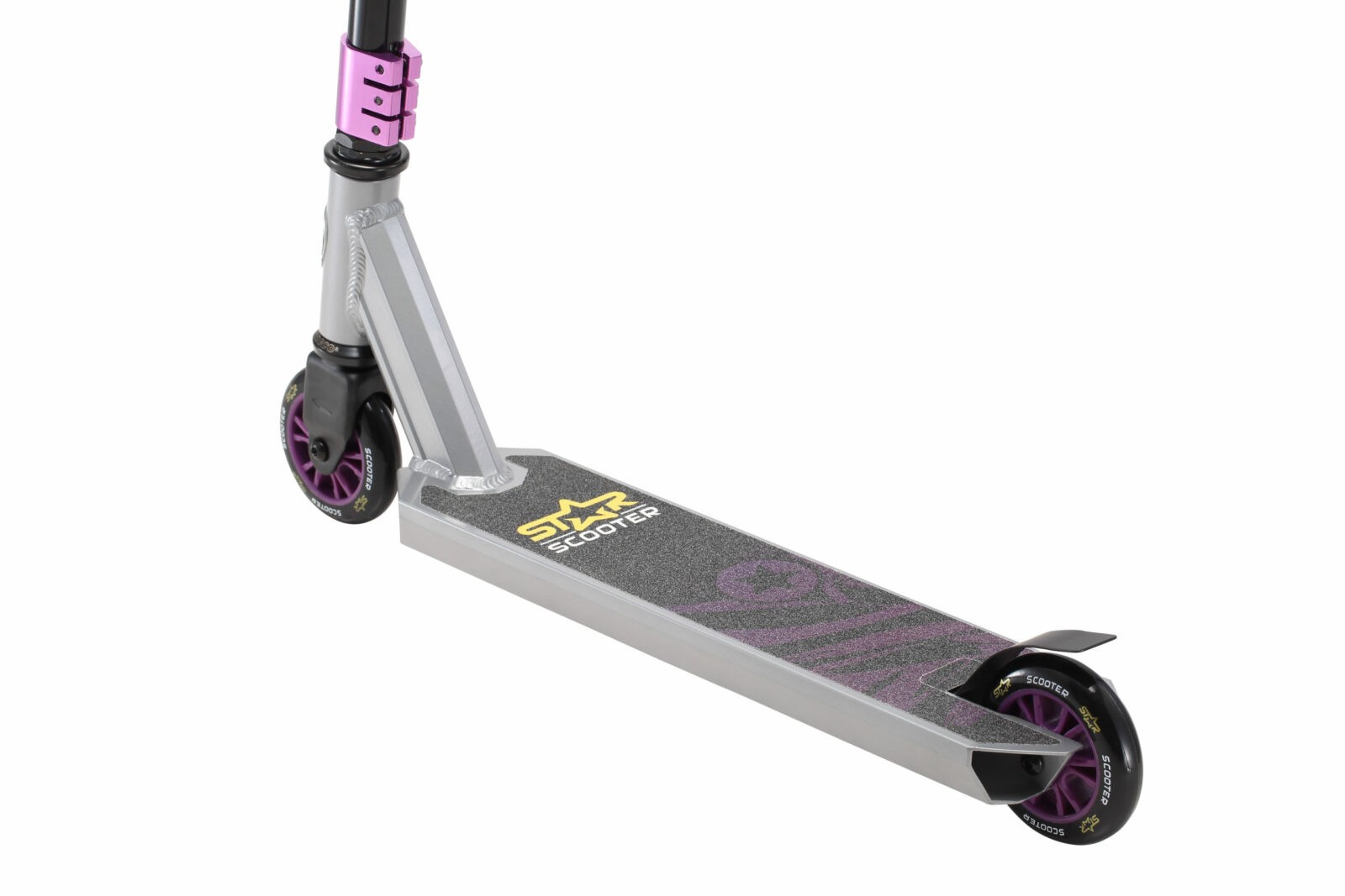 STAR SCOOTER Freestyle Jump alu stuntstep, 100mm Advanced Entry , grijs / lila - Afbeelding 6