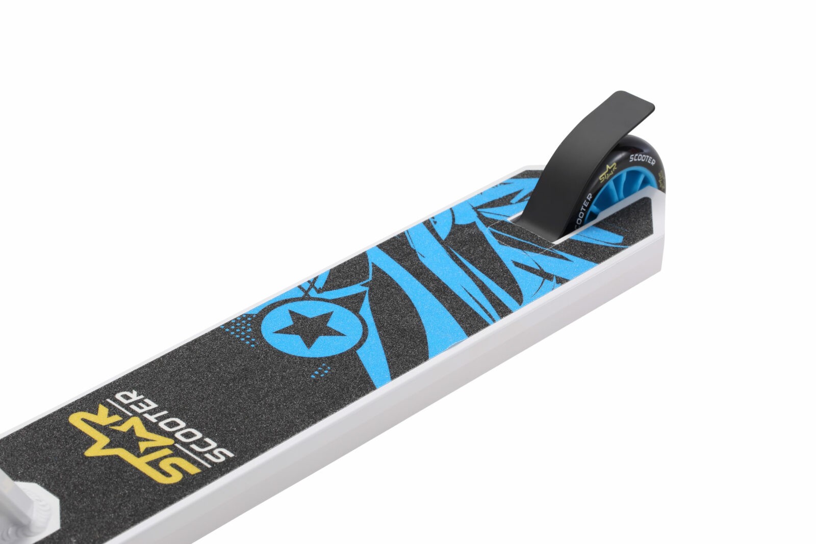STAR SCOOTER Freestyle Jump alu stuntstep, 100mm Advanced Entry , wit / blauw - Afbeelding 4