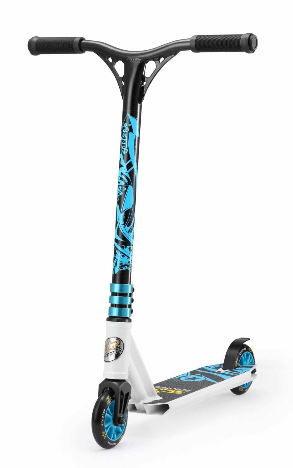 STAR SCOOTER Freestyle Jump alu stuntstep 110mm Mini wit / blauw