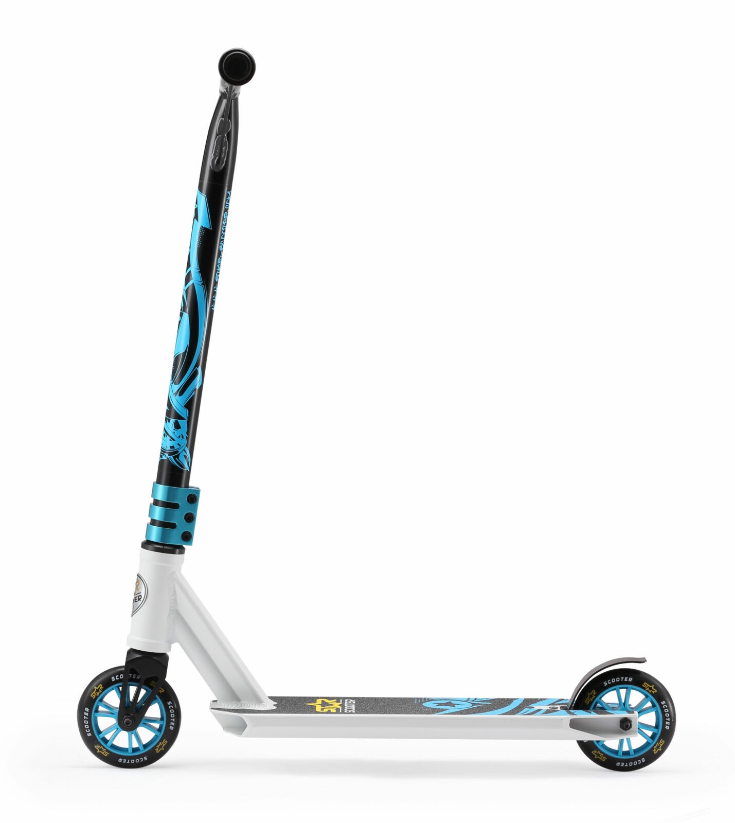 STAR SCOOTER Freestyle Jump alu stuntstep 110mm Mini wit / blauw - Afbeelding 2