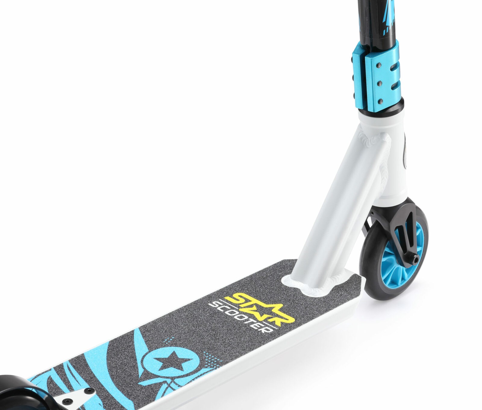 STAR SCOOTER Freestyle Jump alu stuntstep 110mm Mini wit / blauw - Afbeelding 6