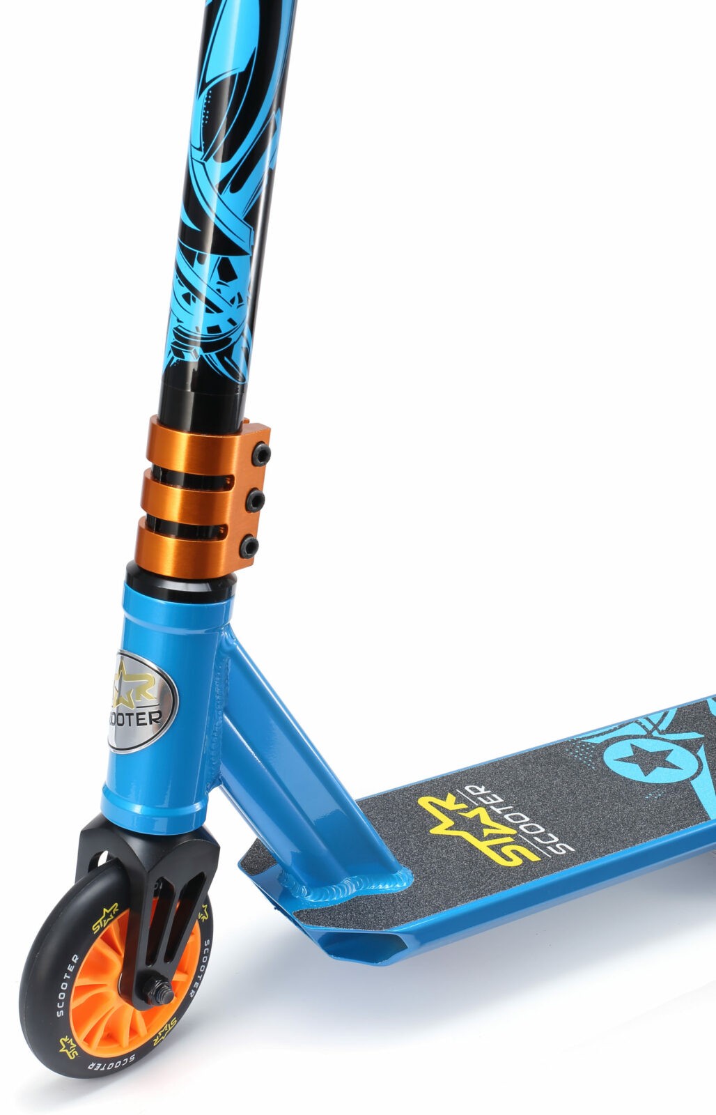 STAR SCOOTER Freestyle Jump alu stuntstep 110mm Mini blauw - Afbeelding 3