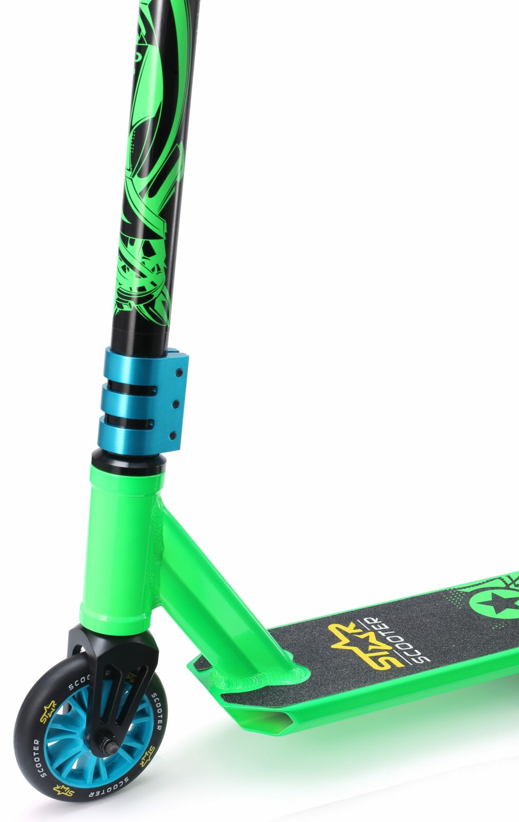 STAR SCOOTER Freestyle Jump alu stuntstep 110mm Mini groen - Afbeelding 3