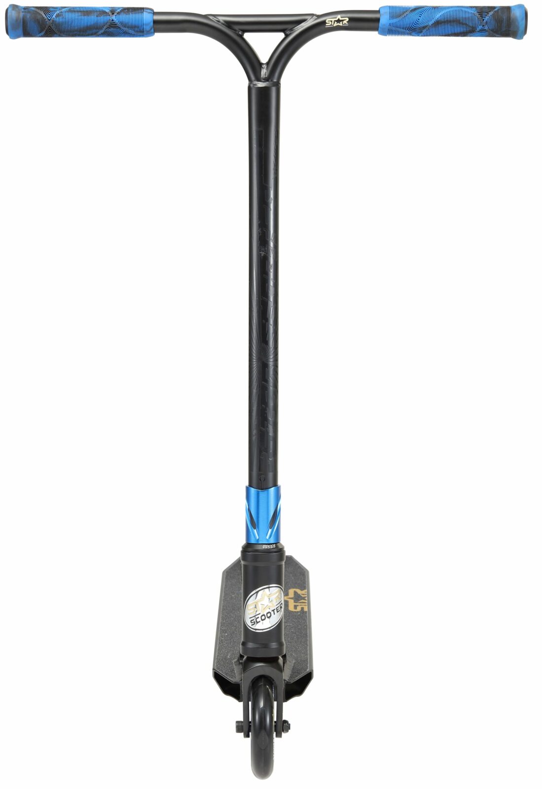 STAR SCOOTER Freestyle Jump alu stuntstep 110mm Pro Trick Roller zwart blauw - Afbeelding 3