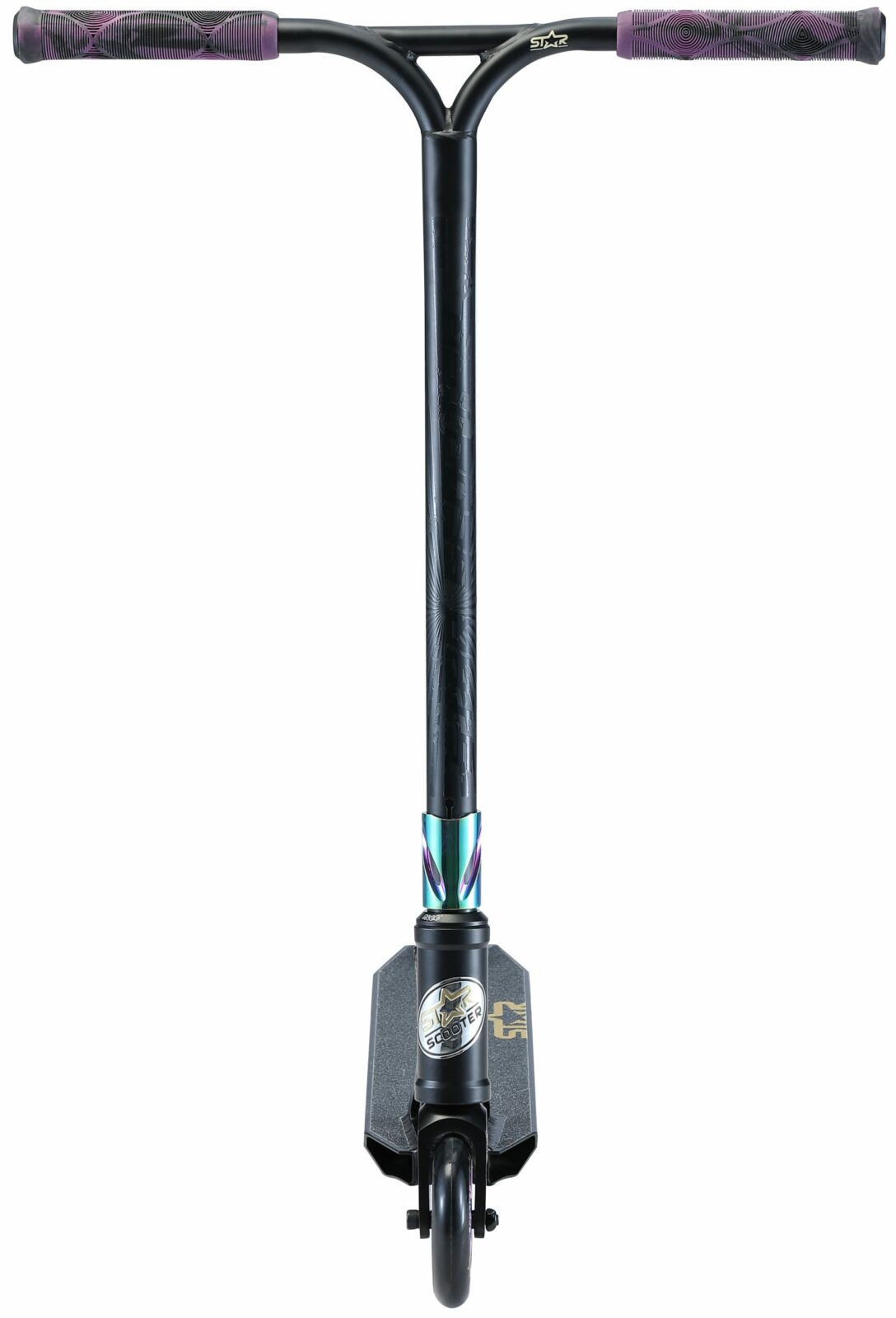 STAR SCOOTER Freestyle Jump alu stuntstep 110mm Pro Trick Roller zwart chroom - Afbeelding 3