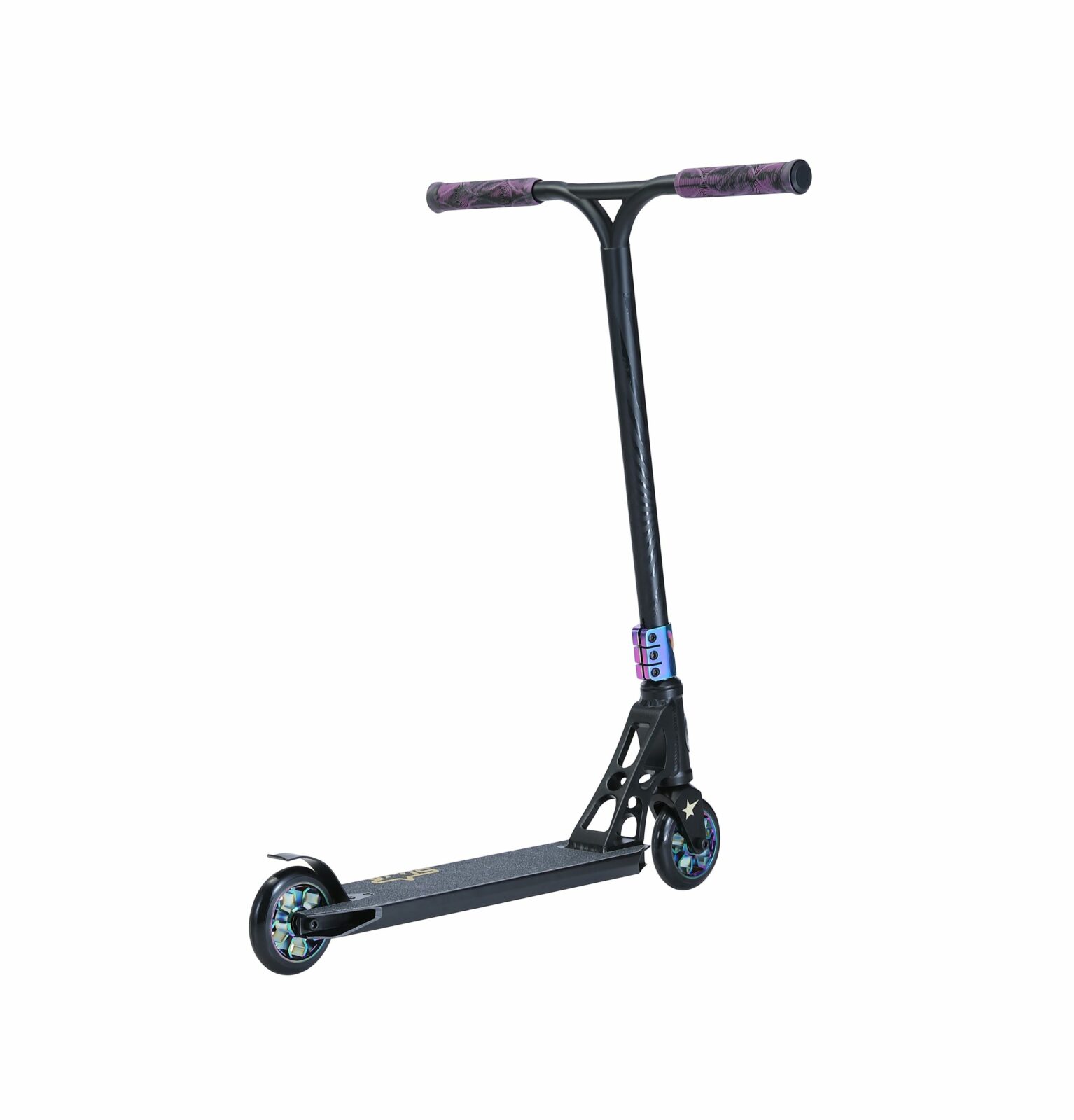 STAR SCOOTER Freestyle Jump alu stuntstep 110mm Pro Trick Roller zwart chroom - Afbeelding 4