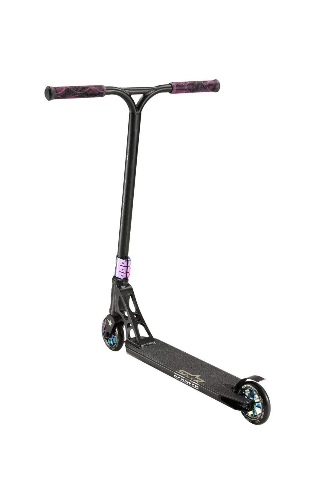 STAR SCOOTER Freestyle Jump alu stuntstep 110mm Pro Trick Roller zwart chroom - Afbeelding 5