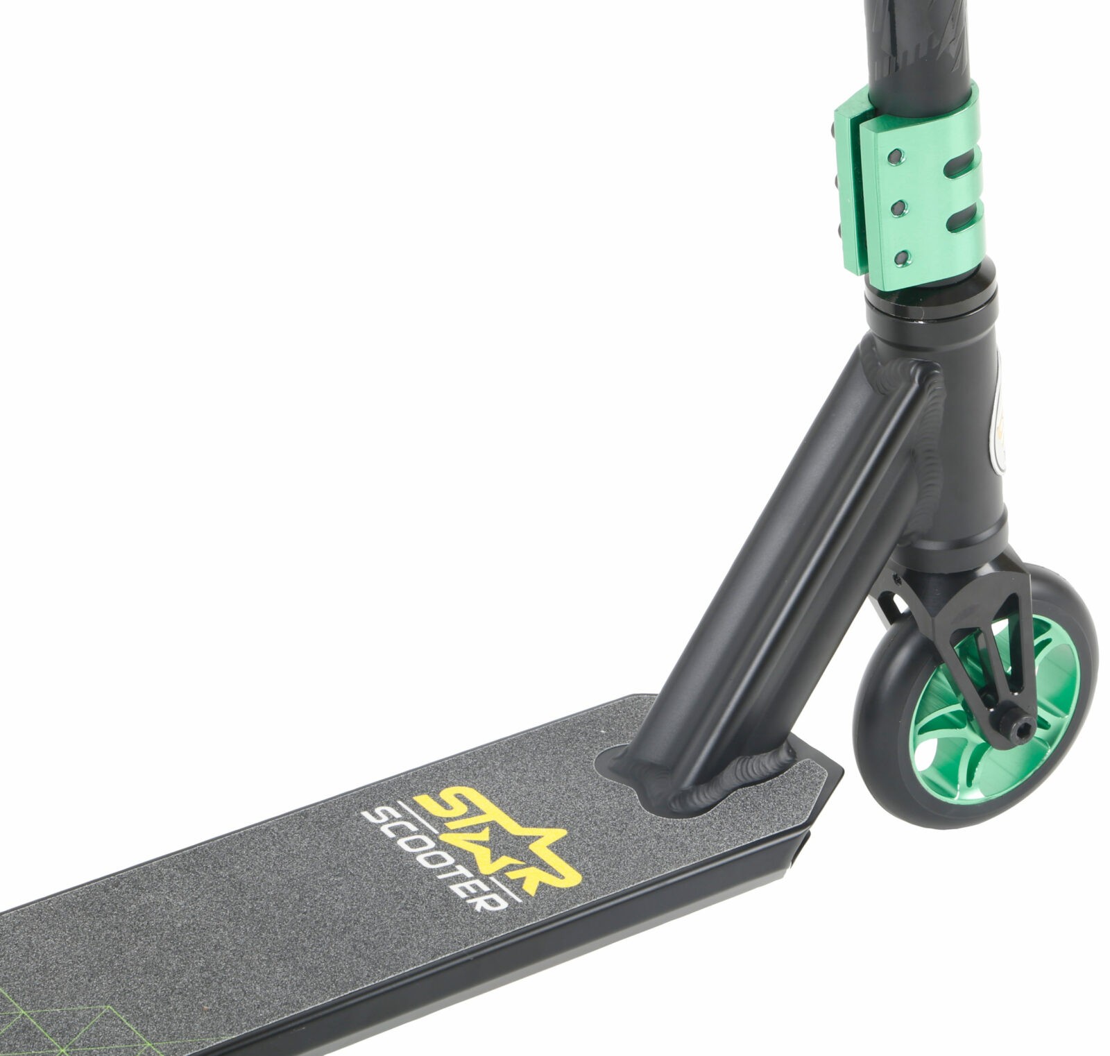 STAR SCOOTER Freestyle Jump alu stuntstep, 110mm Semi Pro, zwart / groen - Afbeelding 3