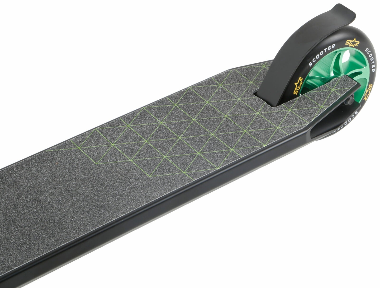 STAR SCOOTER Freestyle Jump alu stuntstep, 110mm Semi Pro, zwart / groen - Afbeelding 5