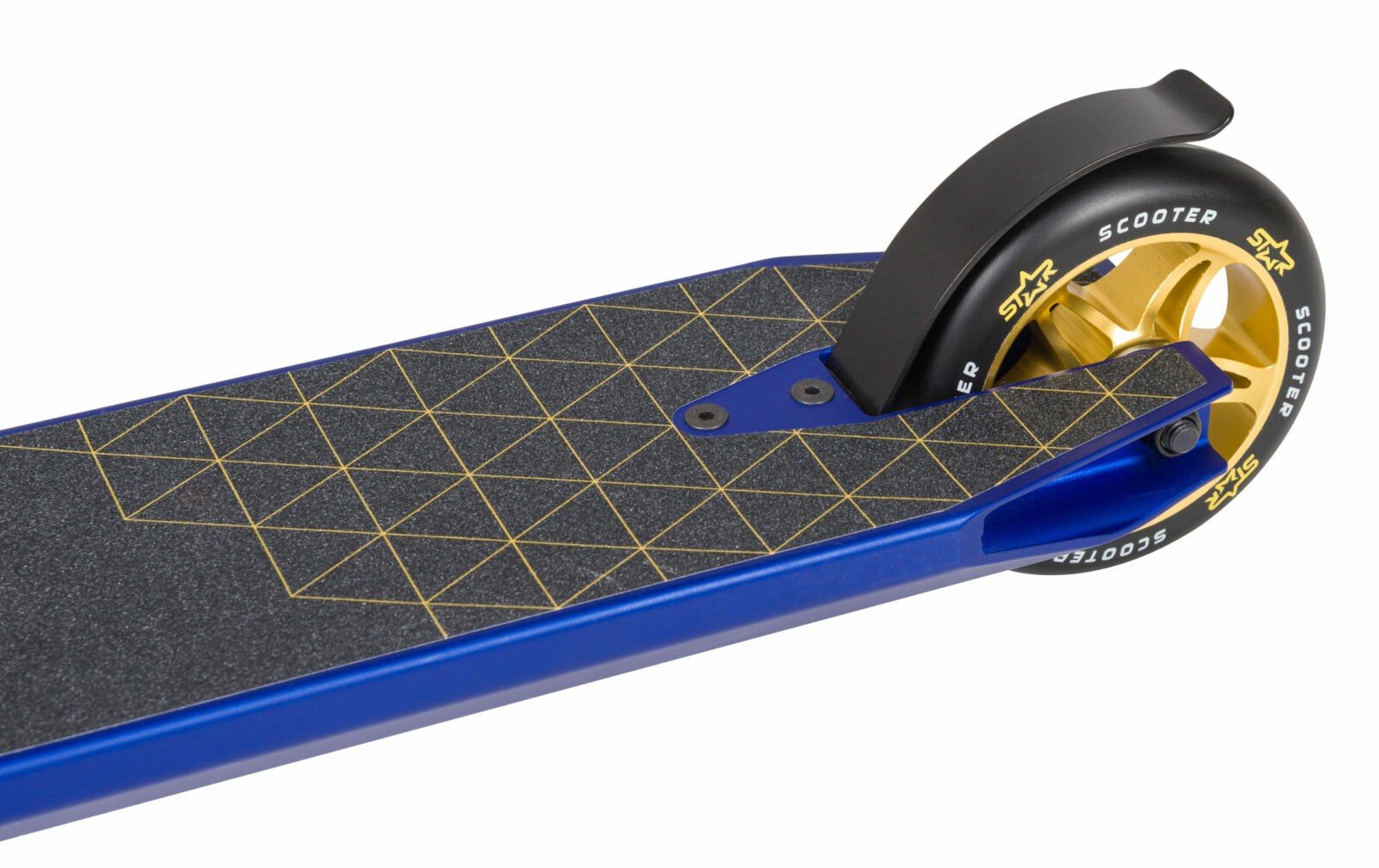 STAR SCOOTER Freestyle Jump alu stuntstep, 110mm Semi Pro, blauw / goud - Afbeelding 5