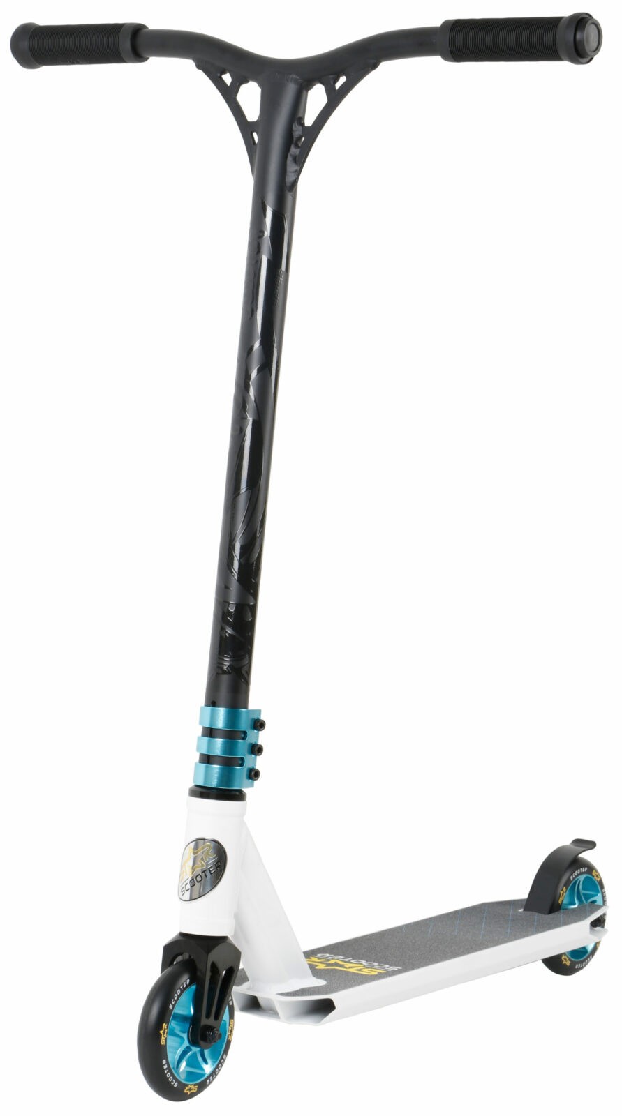 STAR SCOOTER Freestyle Jump alu stuntstep, 110mm Semi Pro, wit / blauw