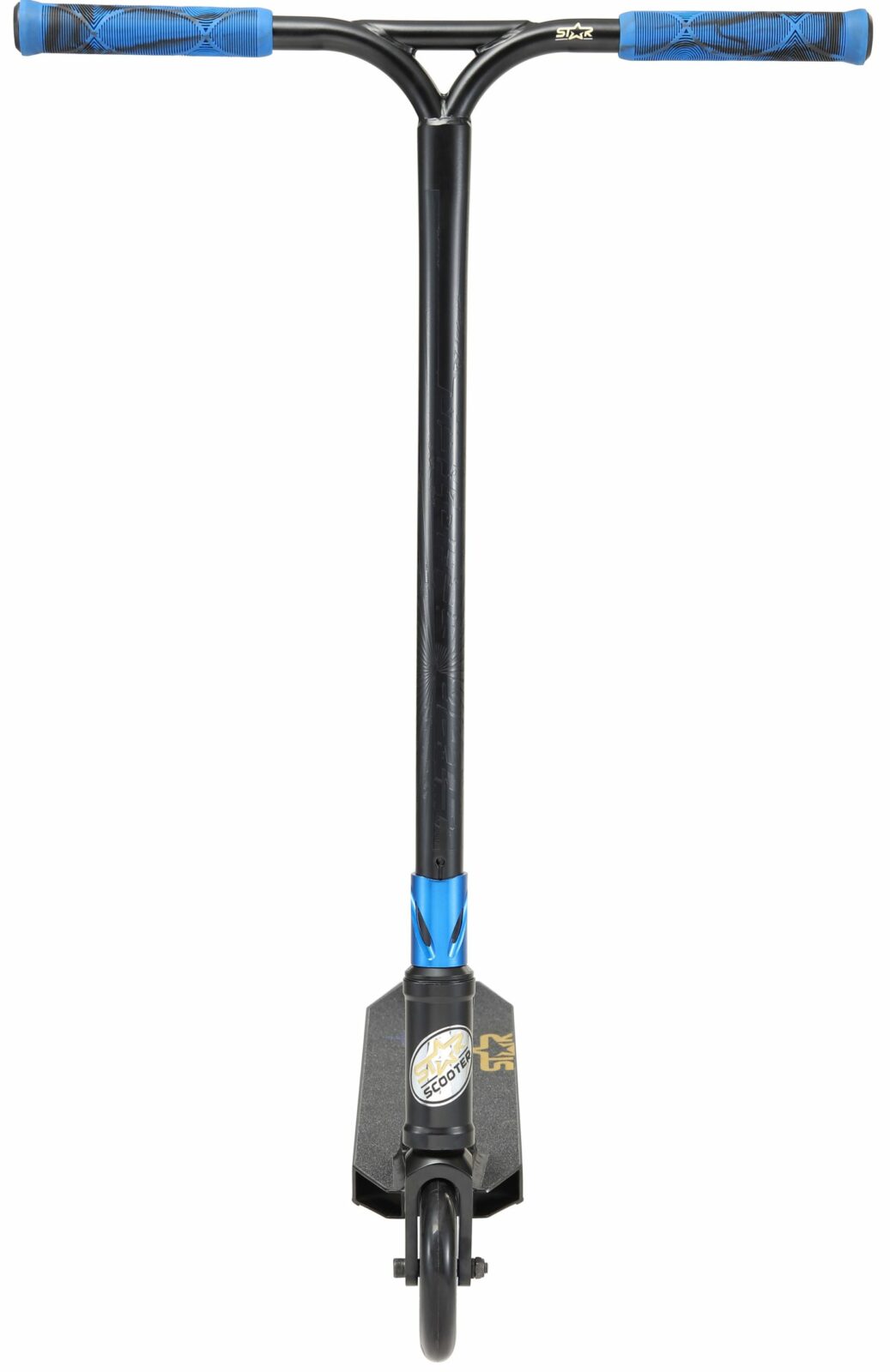 STAR SCOOTER Freestyle Jump alu stuntstep, 120mm Pro Trick Roller, zwart blauw - Afbeelding 3