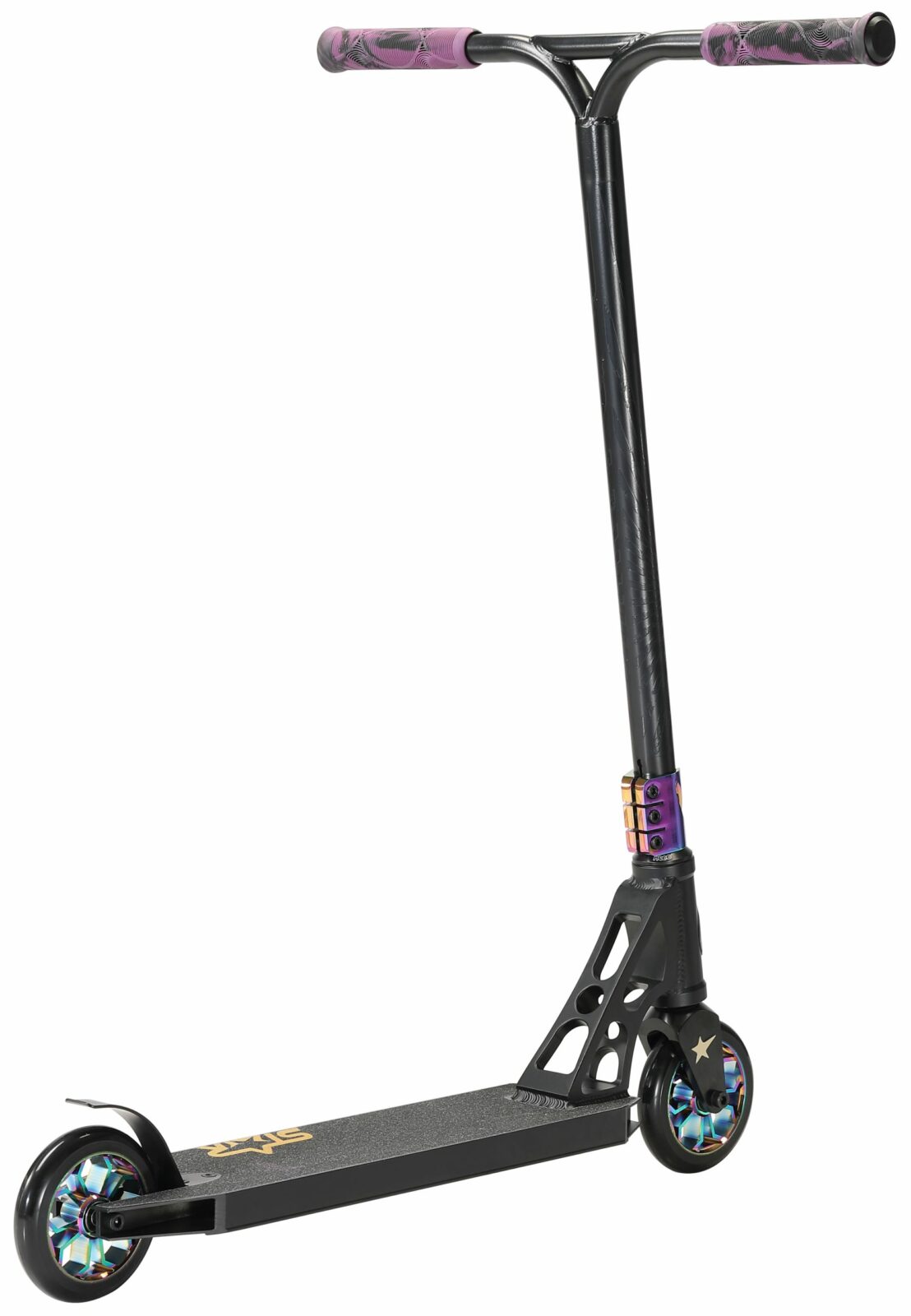 STAR SCOOTER Freestyle Jump alu stuntstep, 120mm Pro Trick Roller, zwart chroom - Afbeelding 3