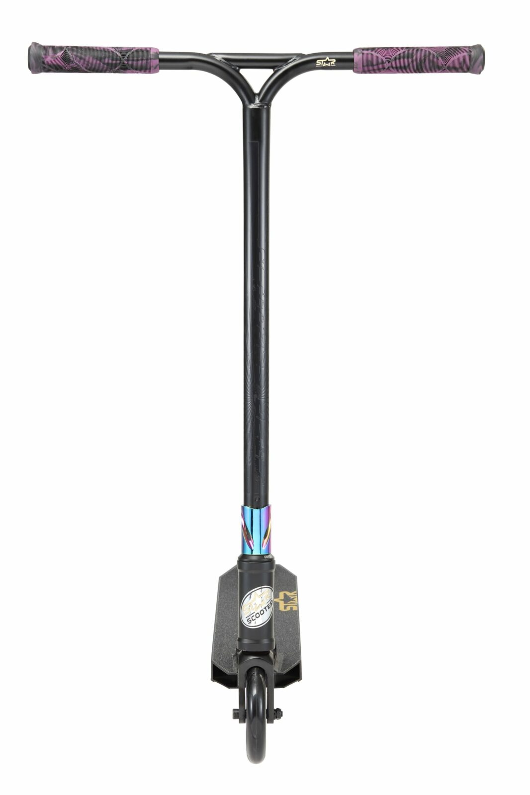 STAR SCOOTER Freestyle Jump alu stuntstep, 120mm Pro Trick Roller, zwart chroom - Afbeelding 5