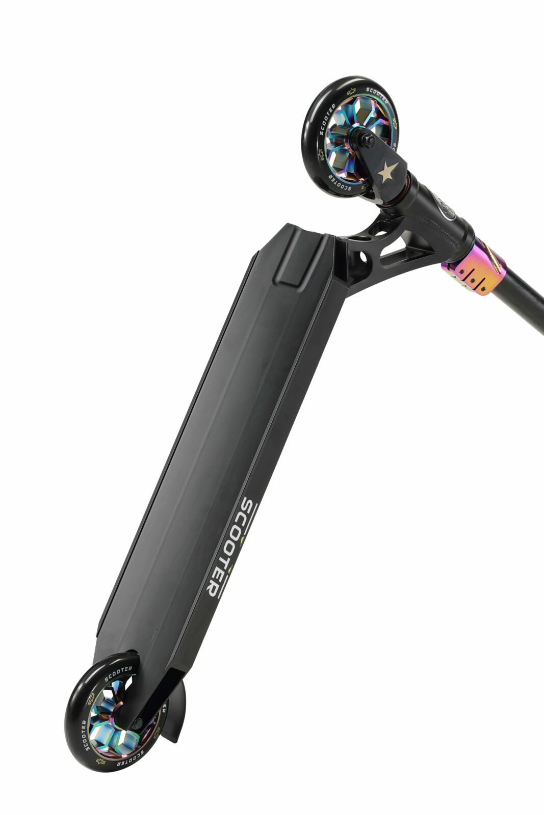 STAR SCOOTER Freestyle Jump alu stuntstep, 120mm Pro Trick Roller, zwart chroom - Afbeelding 6