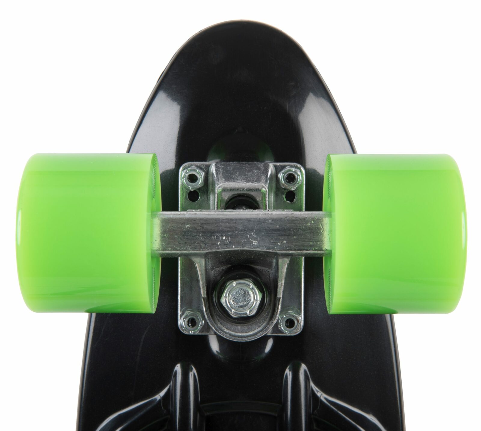 STAR SKATEBOARDS Vintage Skateboard, Retro Cruiser 60mm, zwart / groen - Afbeelding 2