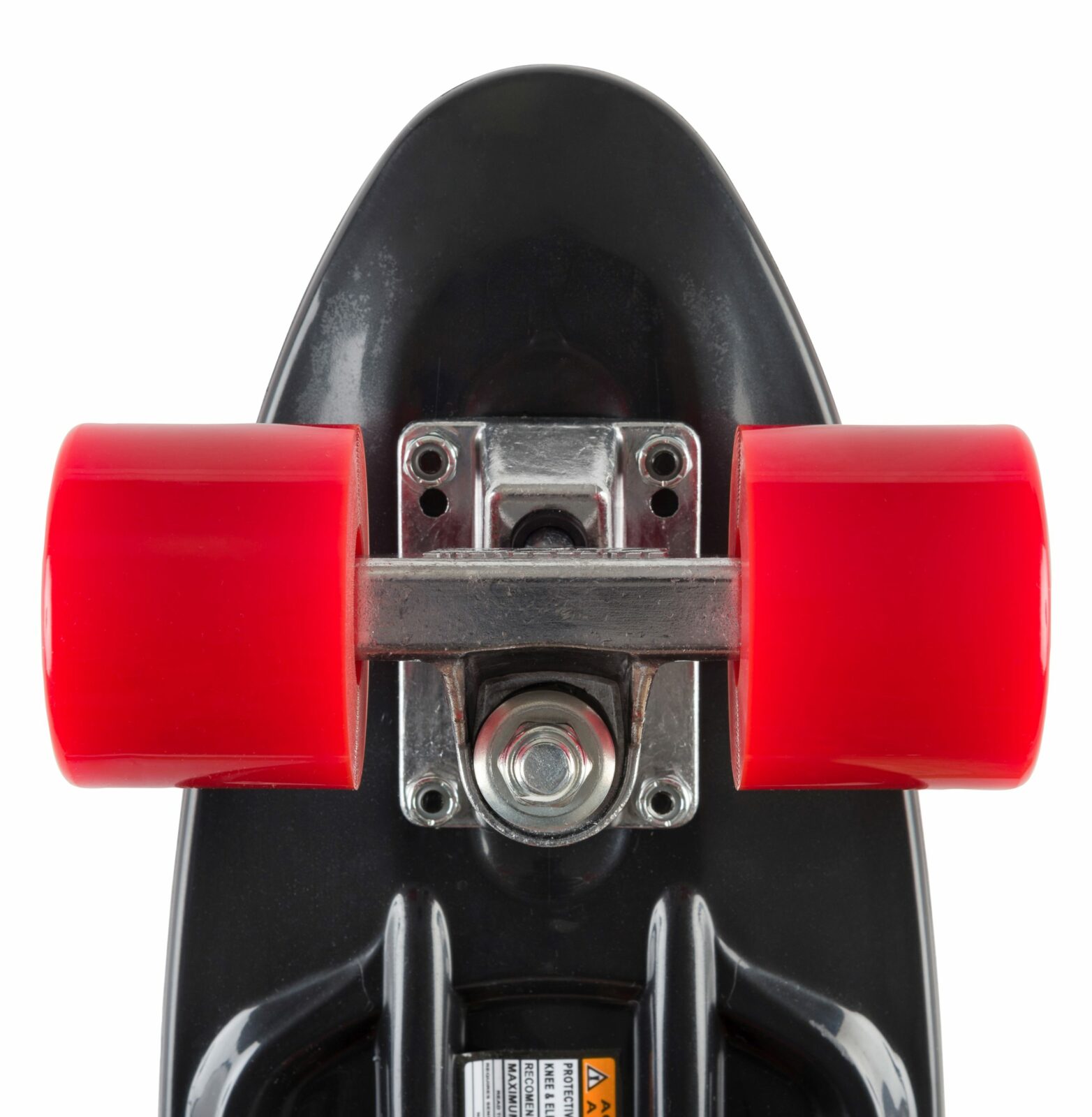 STAR SKATEBOARDS Vintage Skateboard, Retro Cruiser 60mm, zwart / rood - Afbeelding 2
