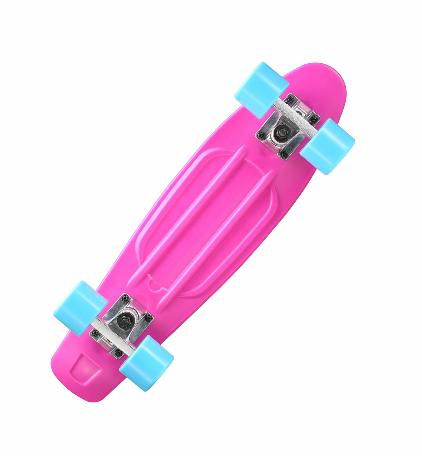 STAR SKATEBOARDS Vintage Skateboard, Retro Cruiser 60mm, paars / blauw - Afbeelding 3