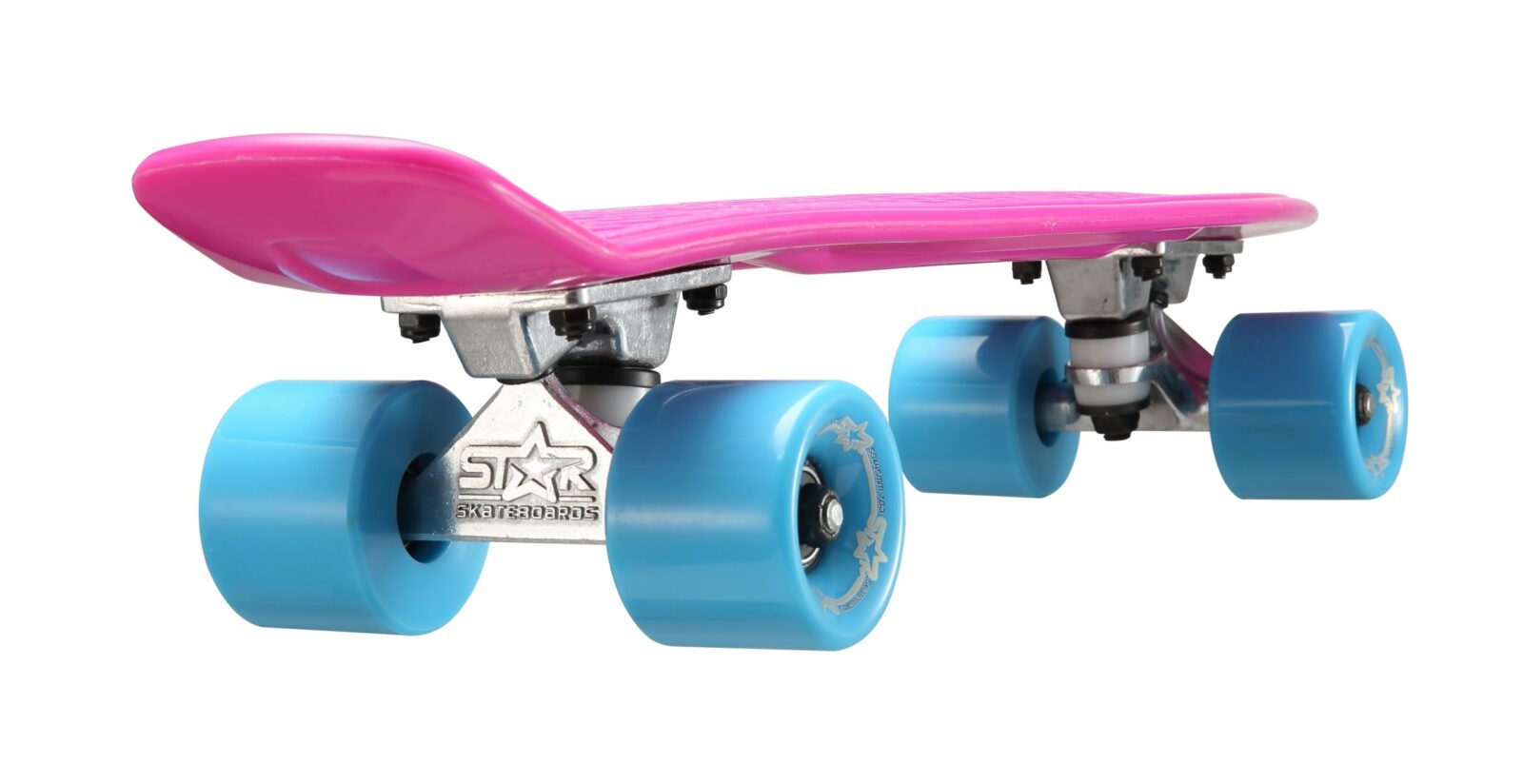 STAR SKATEBOARDS Vintage Skateboard, Retro Cruiser 60mm, paars / blauw - Afbeelding 5