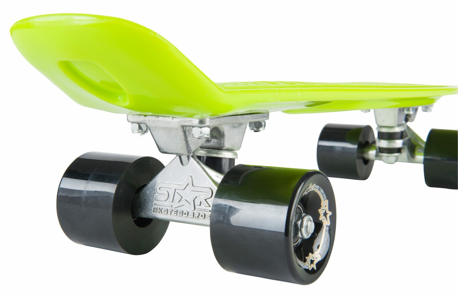 STAR SKATEBOARDS Vintage Skateboard, Retro Cruiser 60mm, groen / zwart - Afbeelding 3