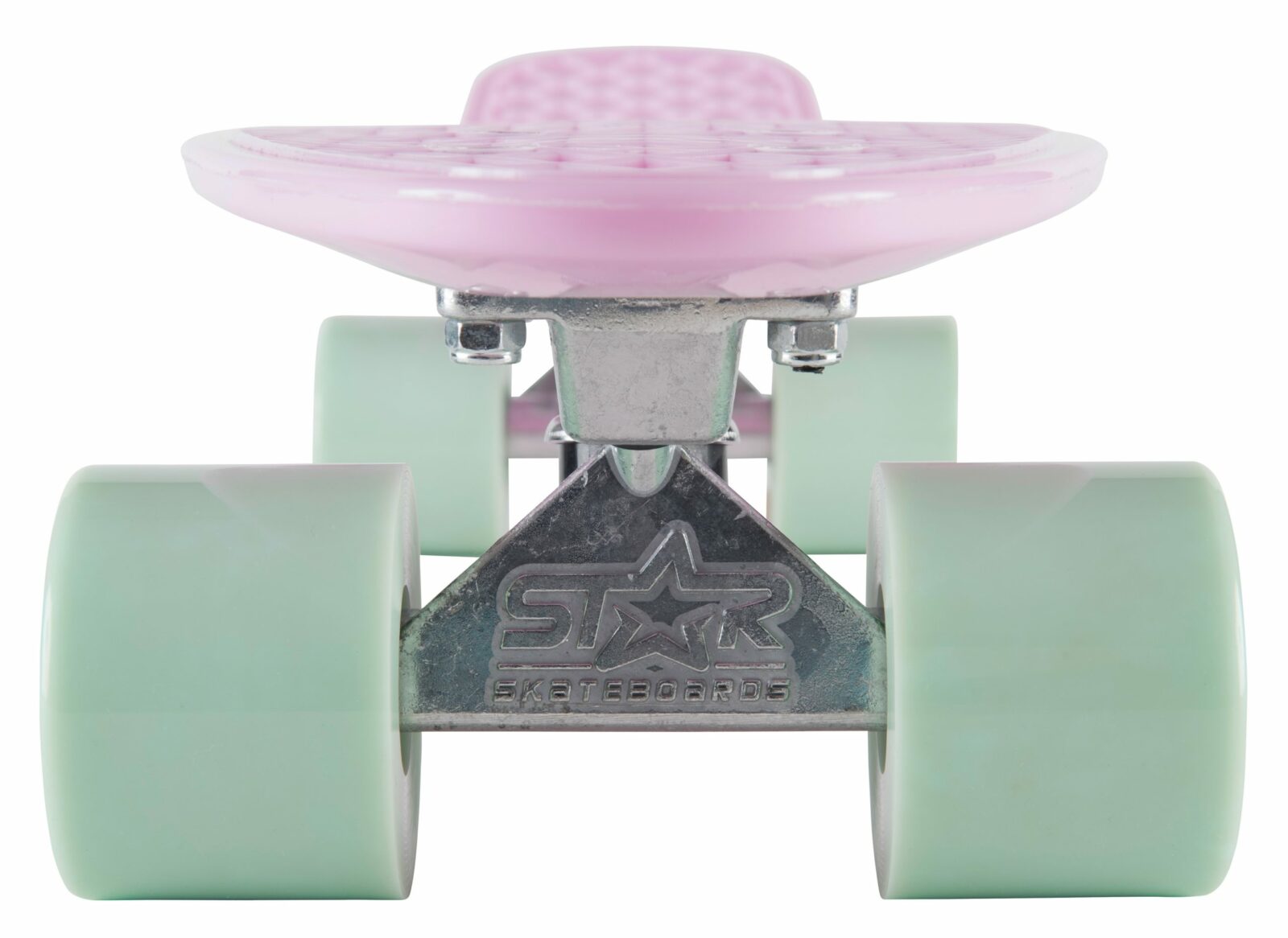 STAR SKATEBOARDS Vintage Skateboard, Retro Cruiser 60mm, roze / mint TK - Afbeelding 3