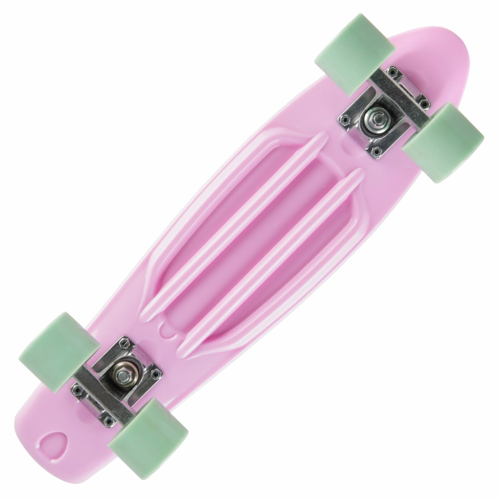 STAR SKATEBOARDS Vintage Skateboard, Retro Cruiser 60mm, roze / mint TK - Afbeelding 4