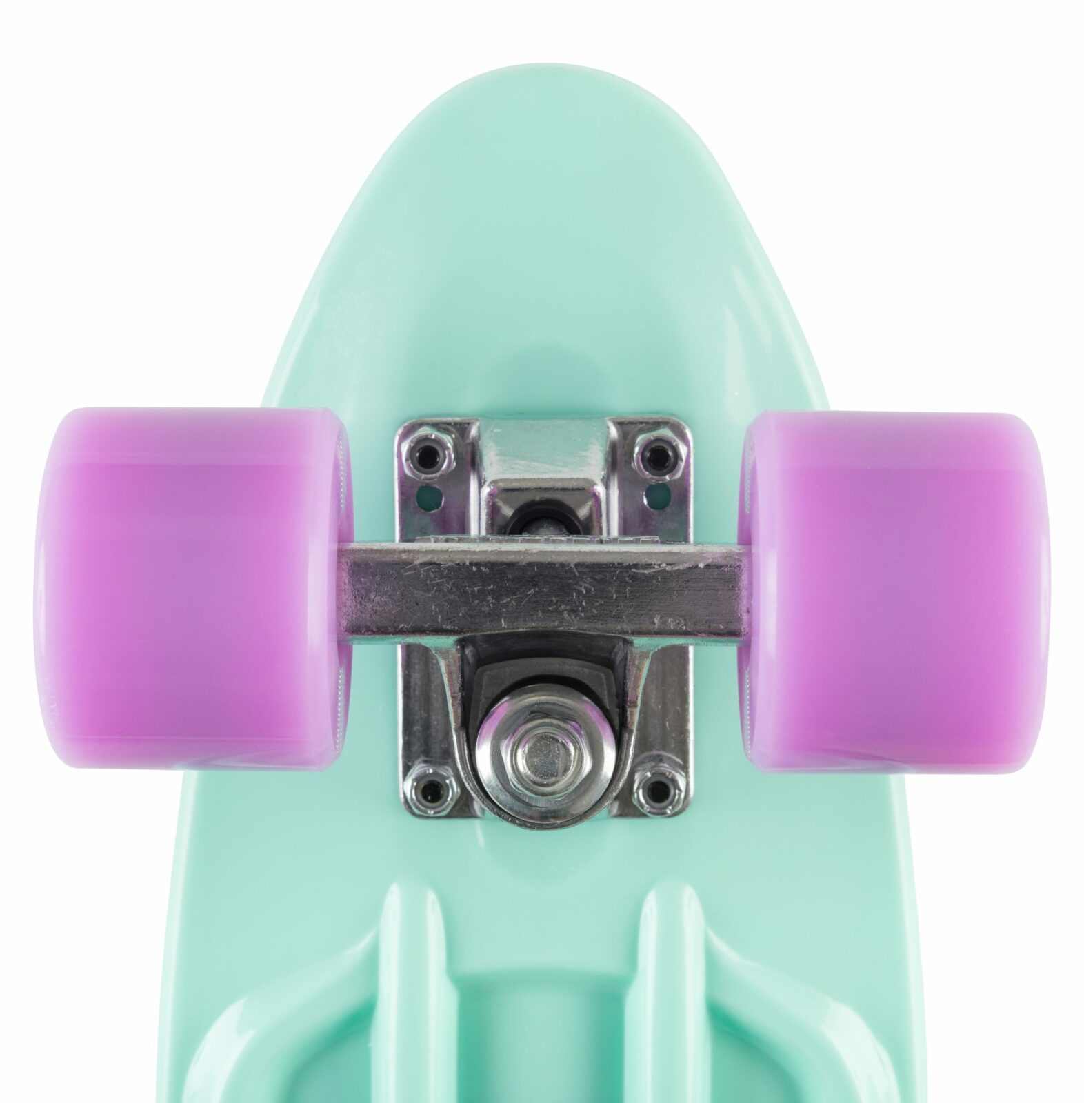 STAR SKATEBOARDS Vintage Skateboard, Retro Cruiser 60mm, mint / lila - Afbeelding 2