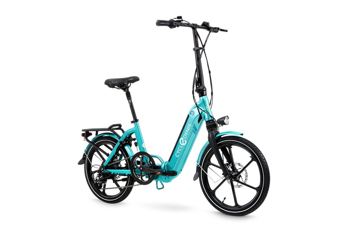 Elektrische vouwfiets deluxe, Plisman 20 Disc, 7sp, turquiose - Afbeelding 2