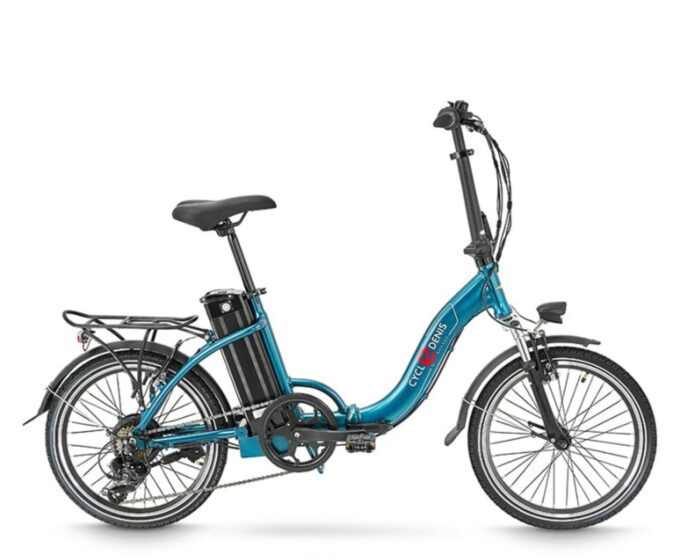 Elektrische vouwfiets, Fold 20 V-brake, 7sp, blauw