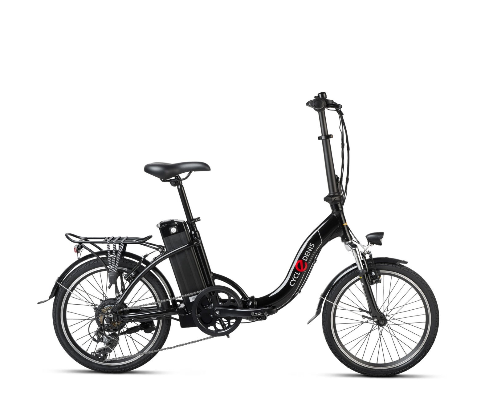Elektrische vouwfiets, Fold 20 V-brake, 7sp, zwart