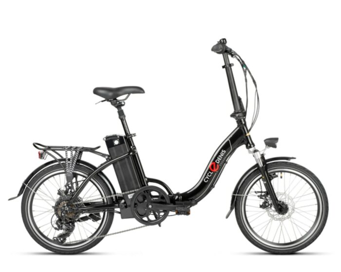 Elektrische vouwfiets, Fold 20 Disc, 7sp, schijfremmen, zwart