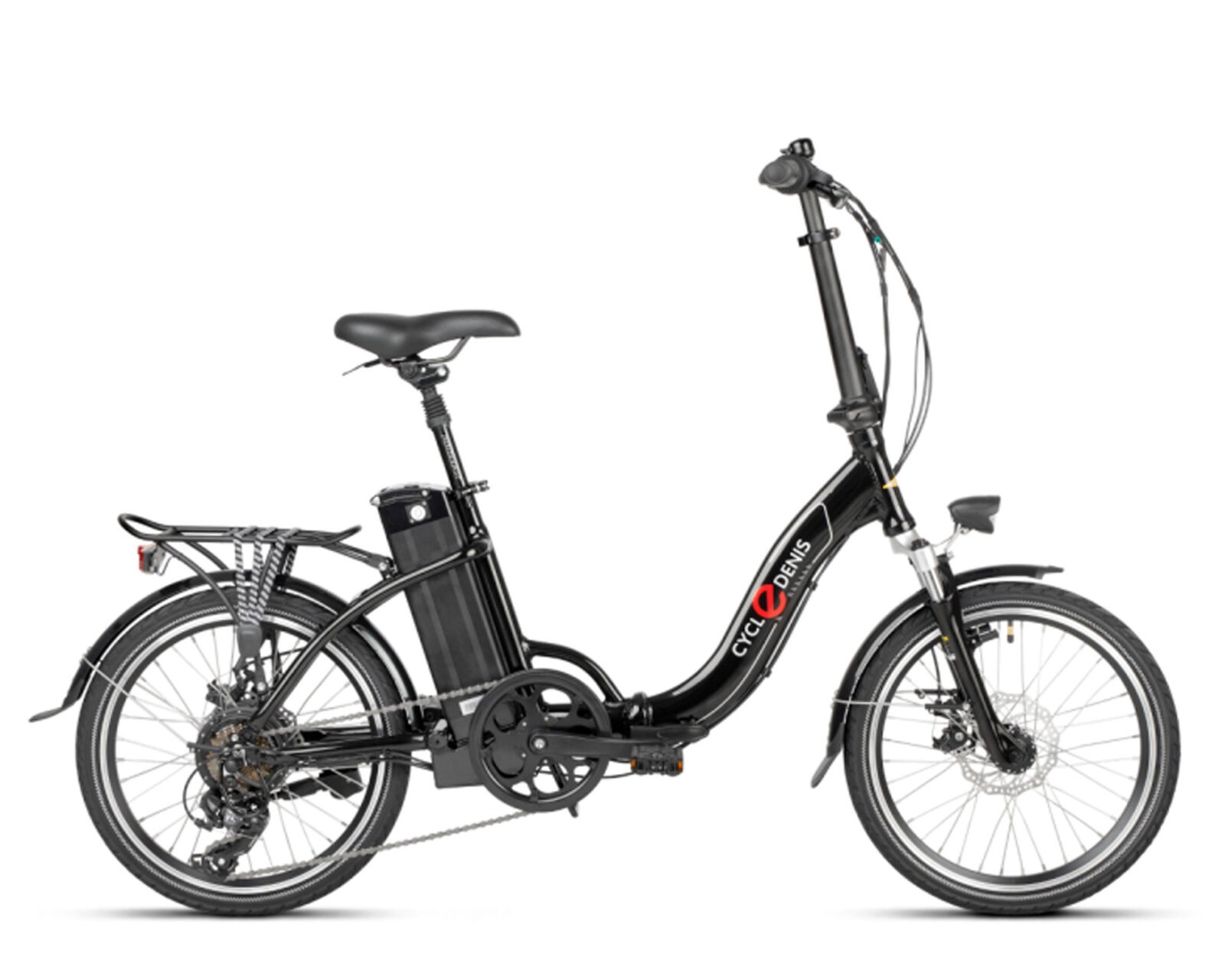 Elektrische vouwfiets, Fold 20 Disc, 7sp, schijfremmen, zwart