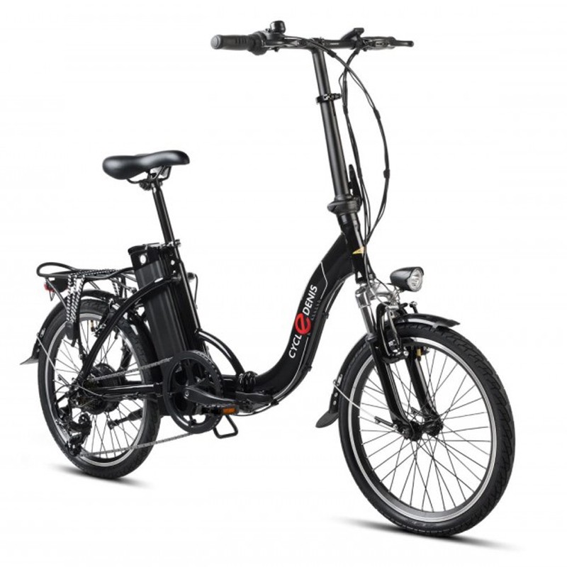 Elektrische vouwfiets, Fold 20 V-brake, 7sp, zwart - Afbeelding 2