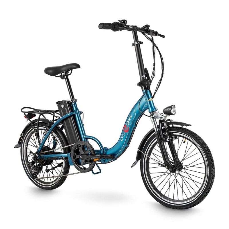 Elektrische vouwfiets, Fold 20 V-brake, 7sp, blauw - Afbeelding 2