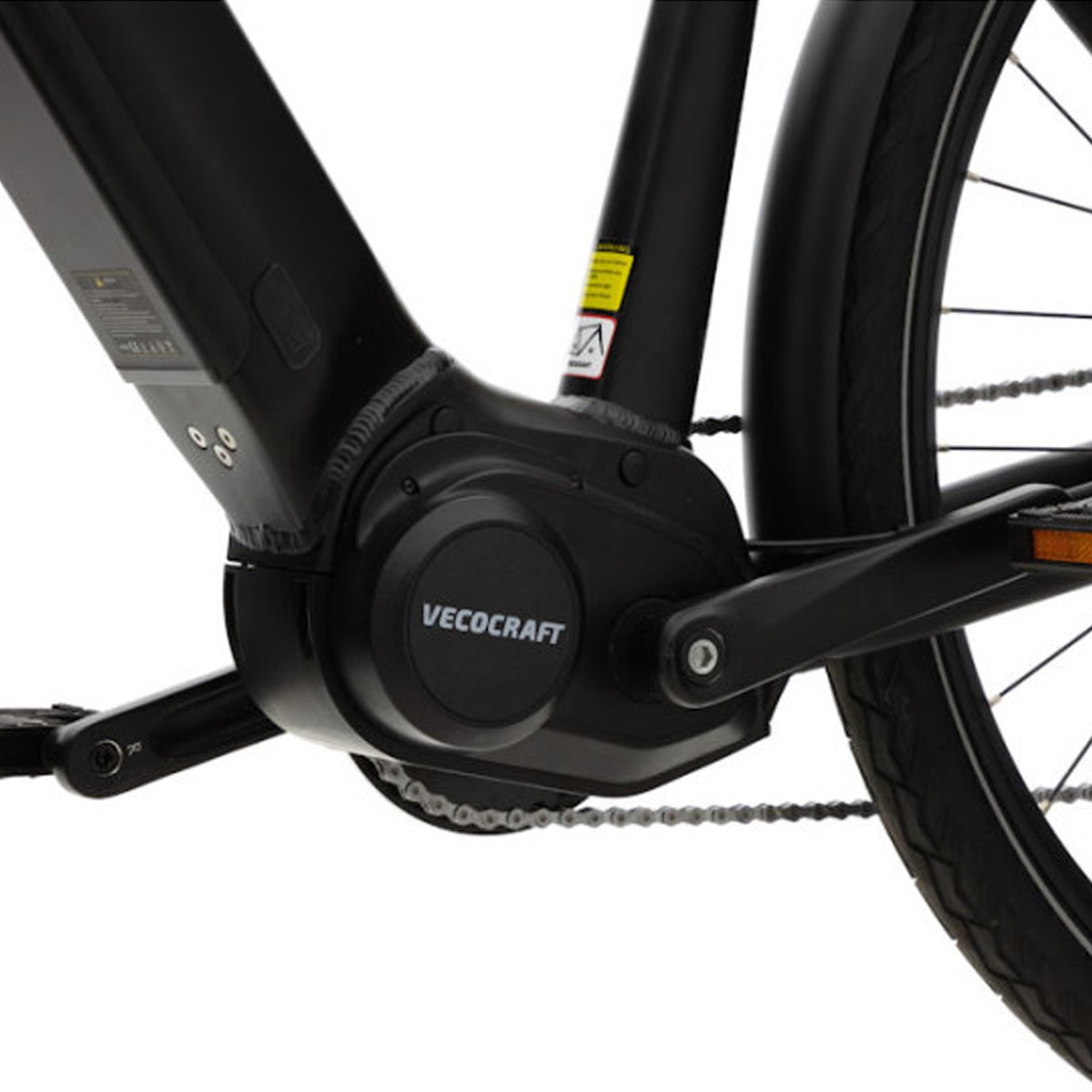 Elektrische herenfiets, middenmotor, Atlas, 8 sp, zwart, M, 13 Ah - Afbeelding 5