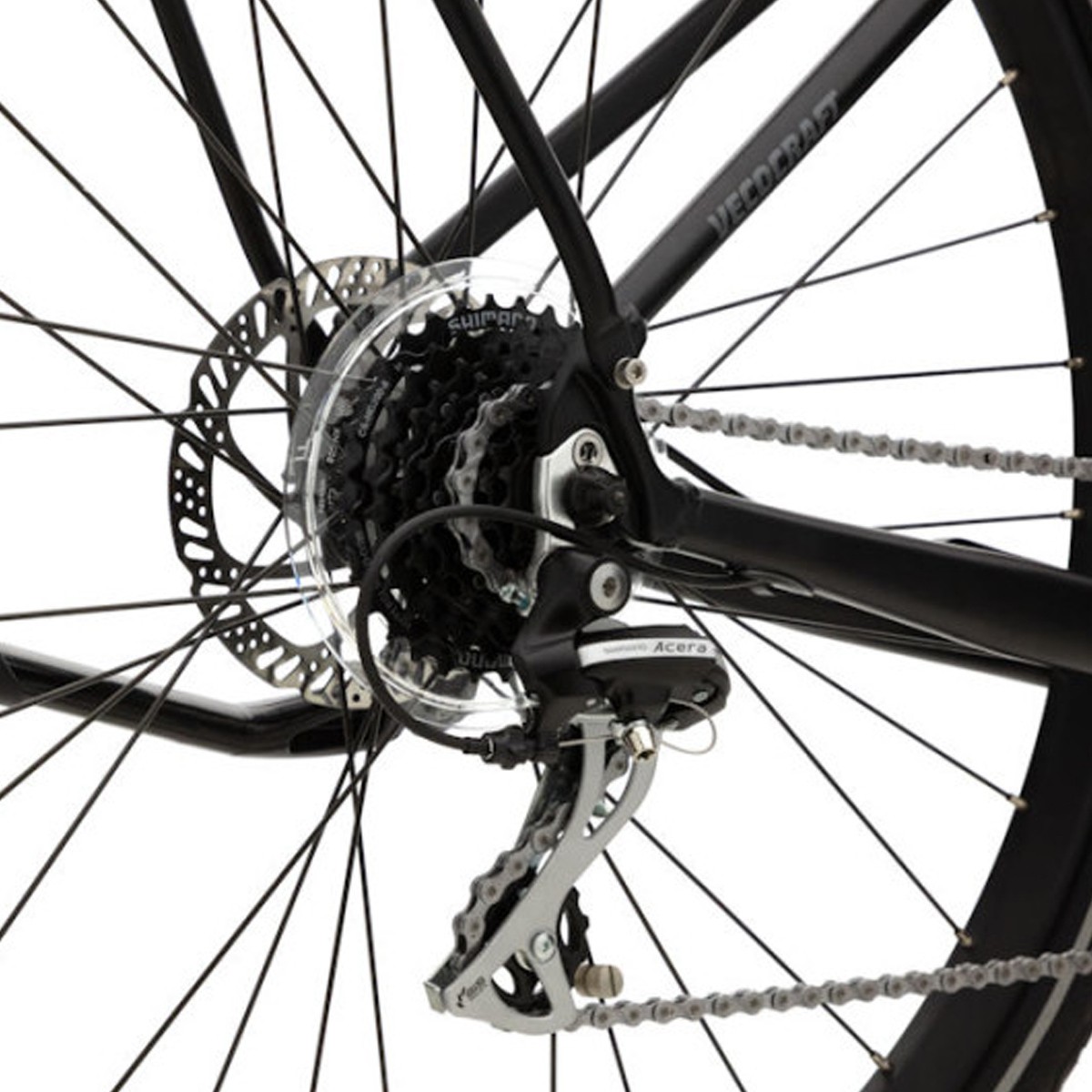 Elektrische herenfiets, middenmotor, Atlas, 8 sp, zwart, M, 13 Ah - Afbeelding 4